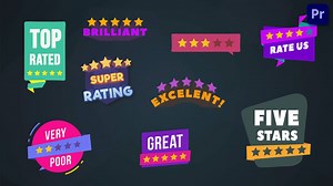 Five Stars Rating Badges [Premiere Pro]