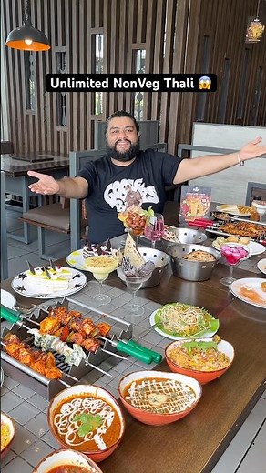 Eating Unlimited Non-Veg Buffet at Barbeque Nation! ❤️ #shorts