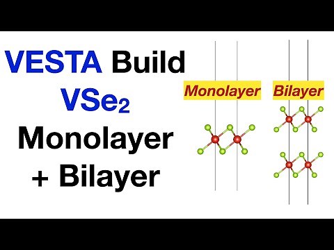 Build VSe2 Monolayer in VESTA (homo-bilayer included!)