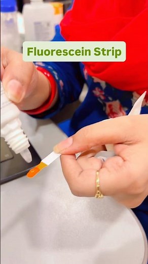 Some eye diseases is seen through blue filter with fluorescein strip #youtubeshorts #eyediseases