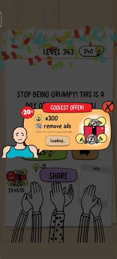 Brain Test Level 343 Solution & Walkthrough | Tricky Puzzles (Android & iOS Shorts)