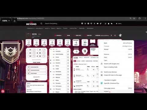 D&D beyond characters into foundryVTT!