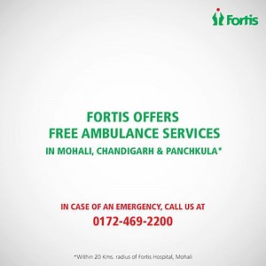 14 reactions | Prepare for life’s uncertainties by being ready for any emergency. Save 0172 469 2200 on your mobile and avail free ambulance services upto a radius of 20 kms in tricity to Fortis Mohali in case of an emergency. Act timely. Help save precious lives. T&C Apply. | Fortis Hospital Mohali | Facebook