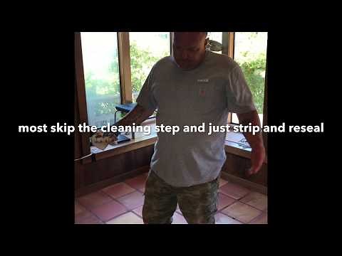 The Importance Of Cleaning Saltillo Tile After Stripping | Terracotta Tile Restoration & Maintenance