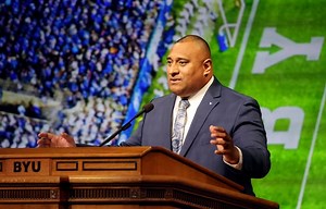 Overcome adversity by seeking and trusting God, Kalani Sitake teaches