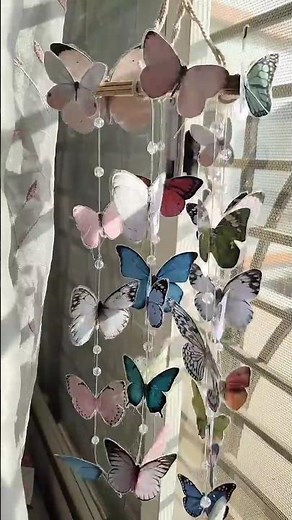 DIY butterfly wall hanging 🦋✨|#diy #butterfly