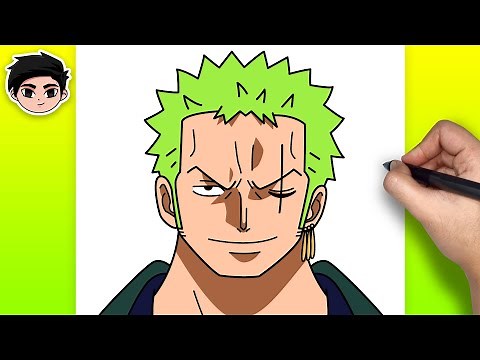 How to Draw Roronoa Zoro from One Piece | Easy Step-by-Step