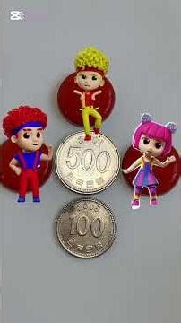 D Billions on Painted Coins (Reverse Video) 🔄✨ | Satisfying Edit #dye #coin #artwork #interesting