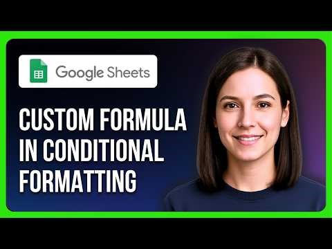 How To Use Custom Formula In Conditional Formatting In Google Sheets
