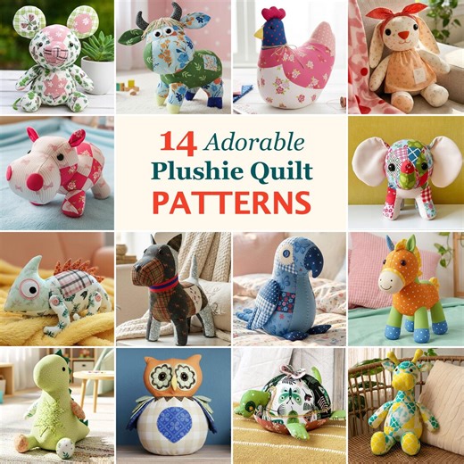 Mrs. Quilty Plushies – Bundle of 14 Patterns Vol. 2 - Etsy