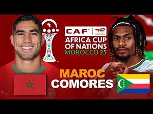 🛑Direct- Maroc 🇲🇦 vs Comores 🇰🇲/ Match d’ouverture de la CAN 2025… Les Lions de l'Atlas en lice