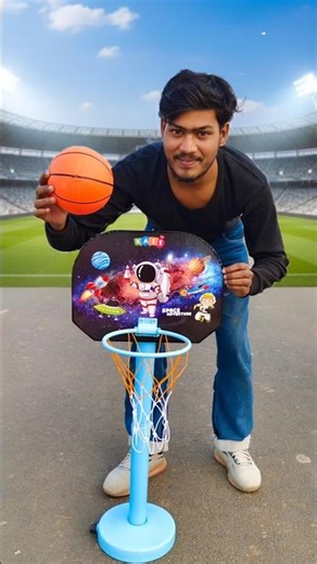 Basketball's Game, Height Adjustable Kit Indoor& Outdoor Game Unboxing Net Basketball