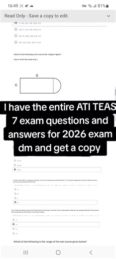ATI TEAS 7 proctored exam, get help and score high #nursesoftiktok #proctoredexam #atiteastips #atiteas7 #teasexam