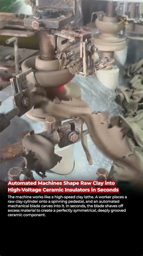 Shaping Raw Clay Into High-Voltage Insulators