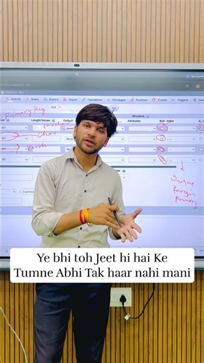 Jo rukta nahi wahi jeetta hai 💯 | MySQL Motivation #shorts #motivation #mysql