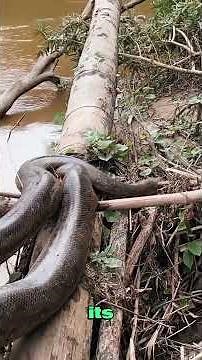 Python vs. Crocodile: A Deadly Turn of Events#animals #wildlife #python #crocodile #foryou