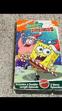 ￼ review SpongeBob SquarePants Christmas VHS from 2003