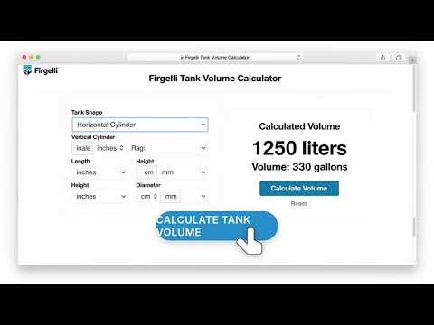 Tank Volume — Horizontal and Vertical Cylinders Calculator — How to Use It | Engineering Tool