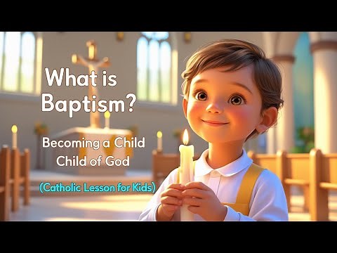 What Is Baptism? | Catholic Kids Learn About Their Spiritual Birthday