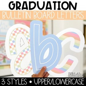 Graduation Bulletin Board Letters and Numbers, End of Year Bulletin Board Ideas