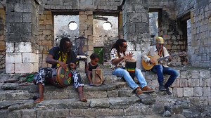 Sunday Vibes with Cat Coore and 3 generations of from the House of Zagga, Tony Ruption, Yanik & the young tiger Nasir .... LOVE NEEDS A LITTLE MORE LOVE ... drop some ❤️ if you agree 🎥 at the Slave Hospital on Orange Valley Estates in Trelawny Jamaica | THIRD WORLD