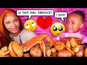 LAYLA QUIT DOING MUKBANGS! *emotional* (SEAFOOD BOIL) LOBSTER TAIL, SHRIMP & SNOW CRAB | QUEEN BEAST