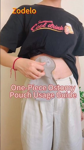 ✨How to use one piece ostomy bag?🤓 #colostomy #ostomy #ostomybag #ostomycare #ostomylife