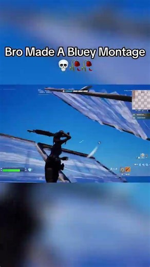 Bro made a bluey montage #bluey #fortnite #montage