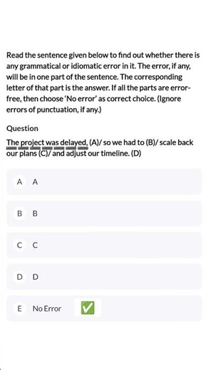 English Error Detection question 📖Government Job 💼💵 Bank, Regulatory, Insurance Exams ✍️ #shorts #yt