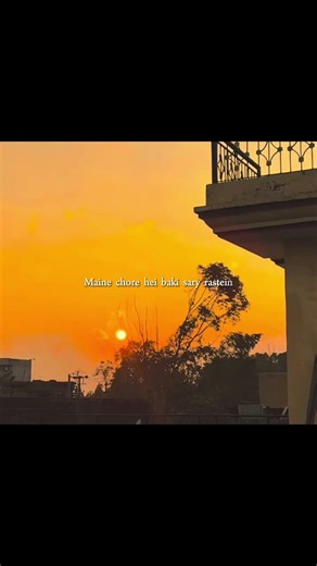 Maine Chhod Diye Baaki Saare Raaste | 🚶‍♂️🛤️ Aesthetic Status | Chill Vibezs