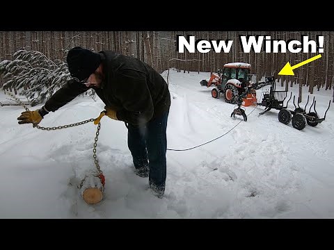 Must-Have Log Loader Trailer Upgrade! (Wallenstein L1400 Winch Install)