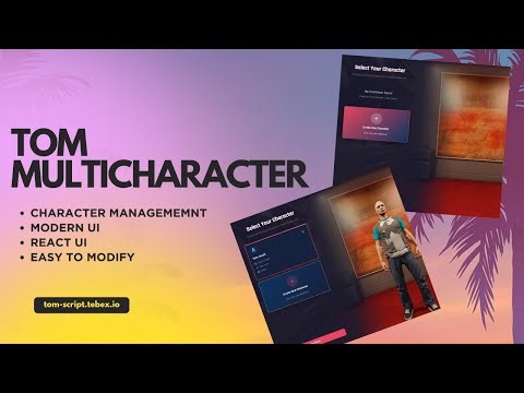 FiveM Tom Multi-Character | Best Multi-Character Script 2025 #fivem #script