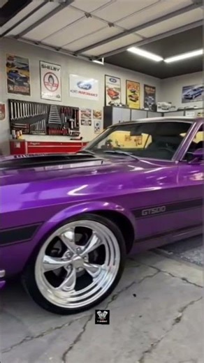 THE MEANEST PURPLE SHELBY GT500 ON THE STREET! 🐍💜 #Shorts