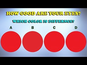 How Good Are Your Eyes Color Test - Optical illusions Eye Test #1