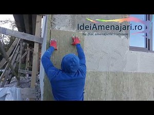 Basalt mineral wool cladding on the facade