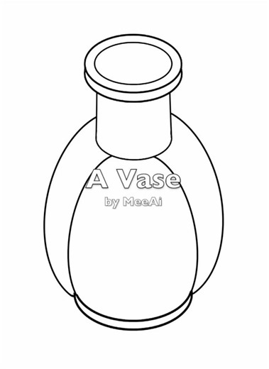 How to draw an isometric vase