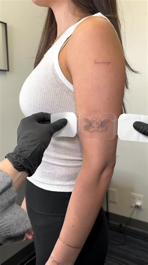 Your tattoo Artist | NYC on Instagram: "Second skin application❤️‍🩹 #ASMR #secondskin #skincareasmr #viral #froyoupage"