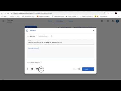 Como postar materiais no Google Classroom