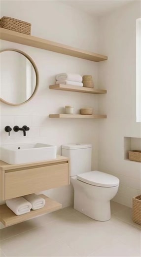 From Basic to Bliss: Our Modern Bathroom Reno Reveal! #BathroomTransformation #DIYRenovation #HomeMakeover #ModernBathroom #BeforeAndAfter