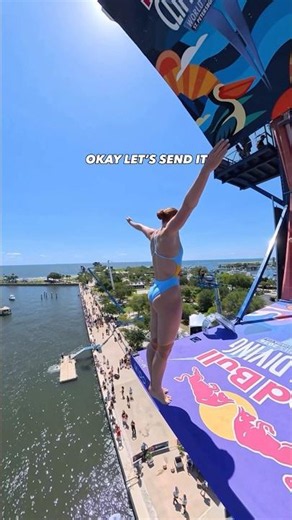 all the steps of a cliff dive with ‪@mollycarlson1‬ 🤩 #shorts