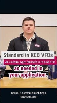 Peak Flexibility in KEB's F6 and S6 Drives | KEB #Shorts