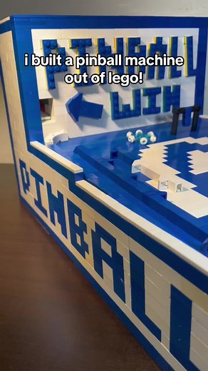 i built a pinball machine out of lego! #lego #fypシ #fyp #diy #game #arcade