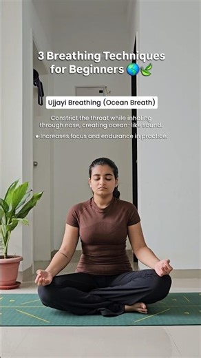 Pranayama for beginners | Breathing Techniques #shorts #youtubeshorts