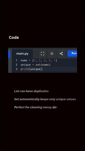 Remove Duplicates Using Set — in One Line! | Python Trick