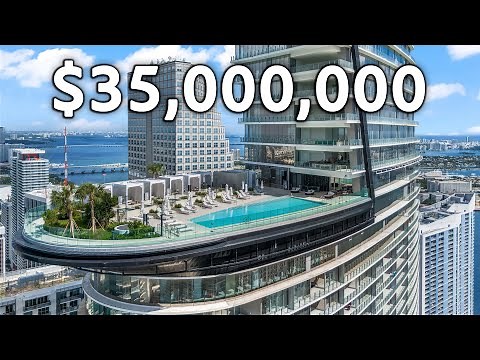INSIDE a $35,000,000 ULTRA LUXURY PENTHOUSE AT THE ASTON MARTIN RESIDENCES IN MIAMI!