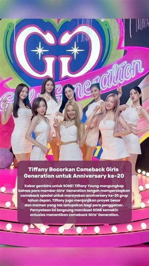 Tiffany Bocorkan Comeback Girls’ Generation untuk Anniversary ke-20 #girlsgeneration #tiffany