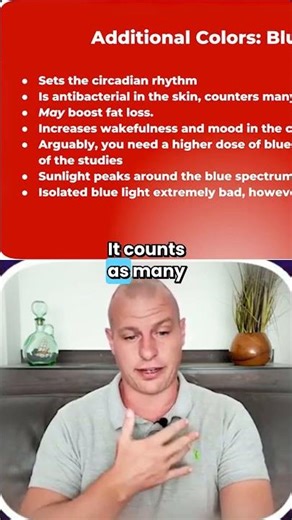 Blue Light Therapy Benefits for Circadian Rhythm, Skin Health & Energy | Light Therapy #shorts
