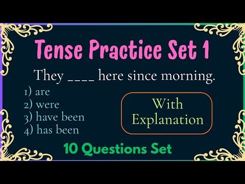 Grammar Practice Set 1 | Tense Practice | English Grammar Exercises