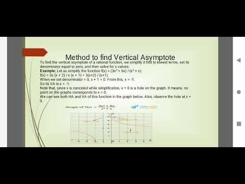 Asymptotes, Calculs -ll, B.A.,B.Sc., Mathematics 