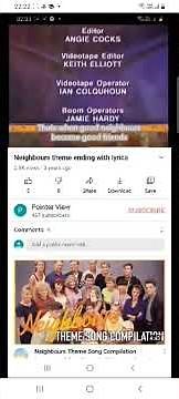 Neighbours Theme Tune With Lyrics